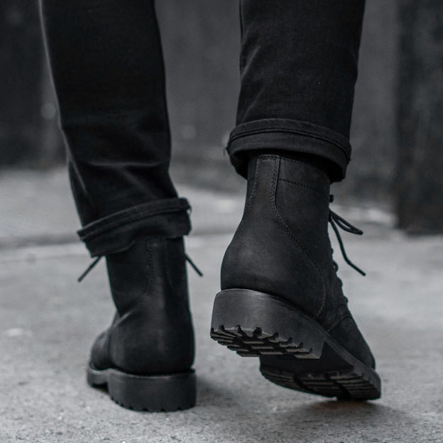 Black King Italian cow leather Good year welted