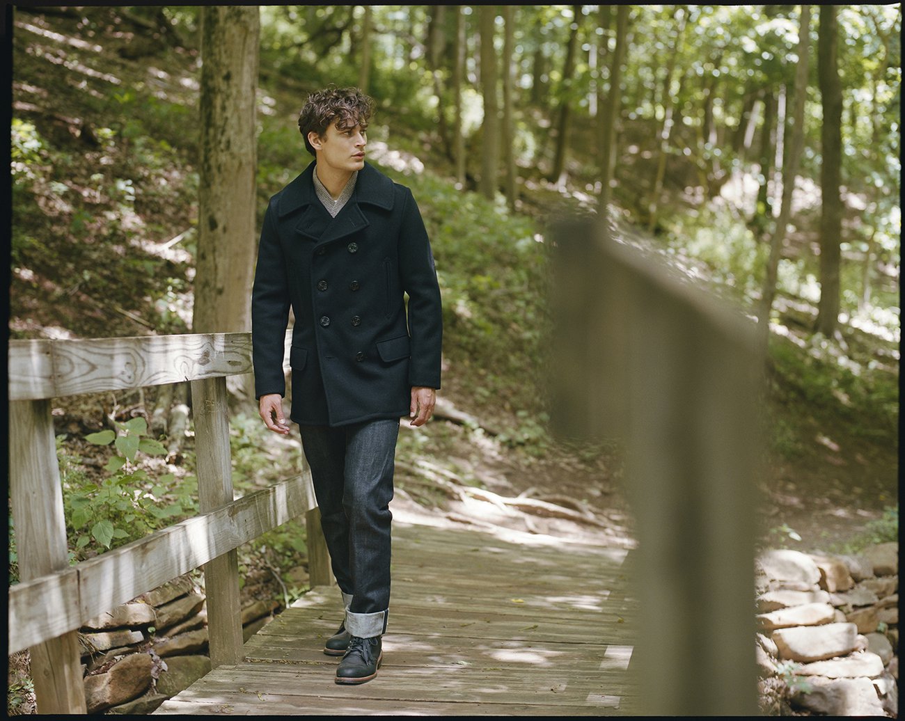 Sheep Wool Navy BT568 OverCoat
