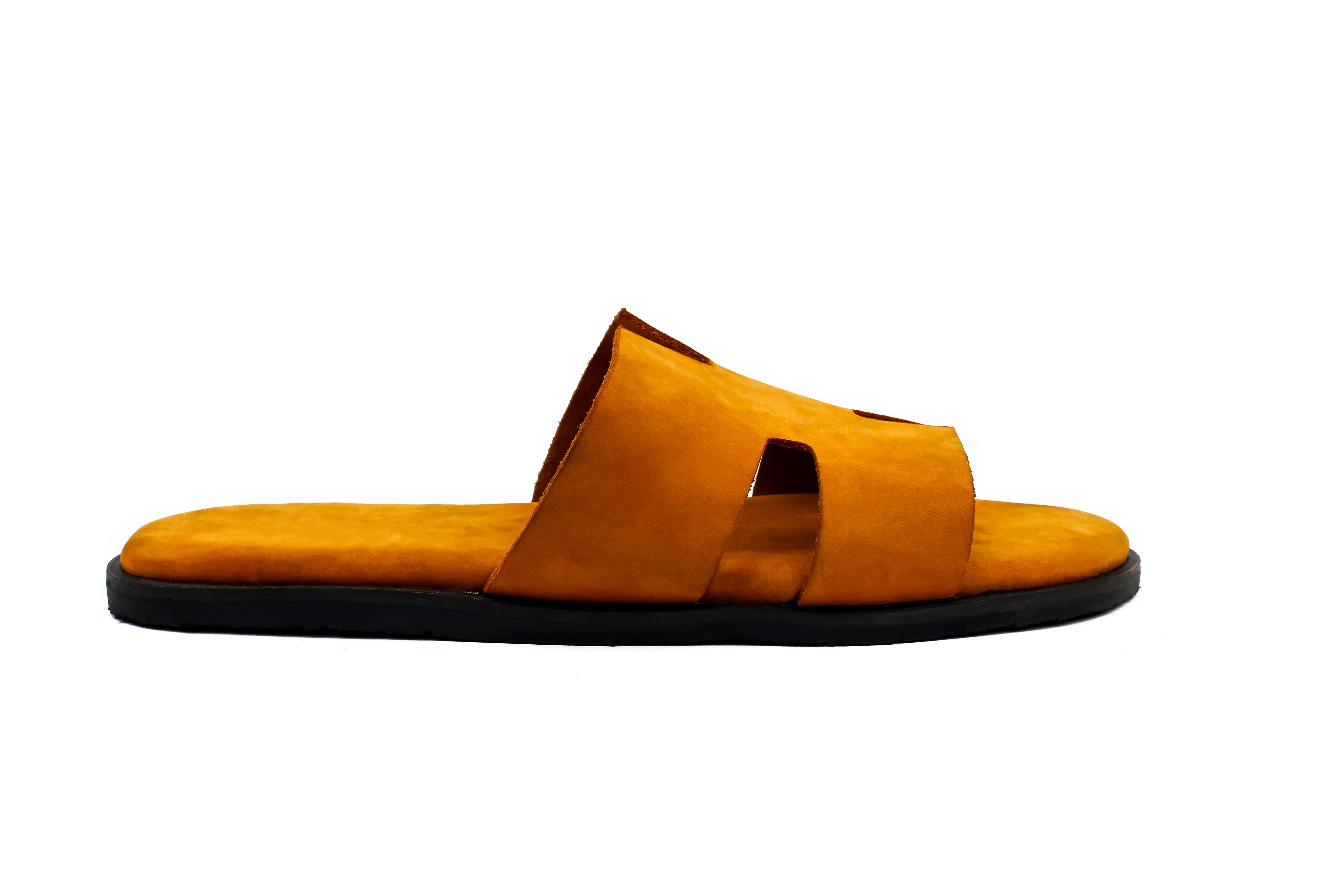 D537 Cow Italian leather Nubuck Slippers