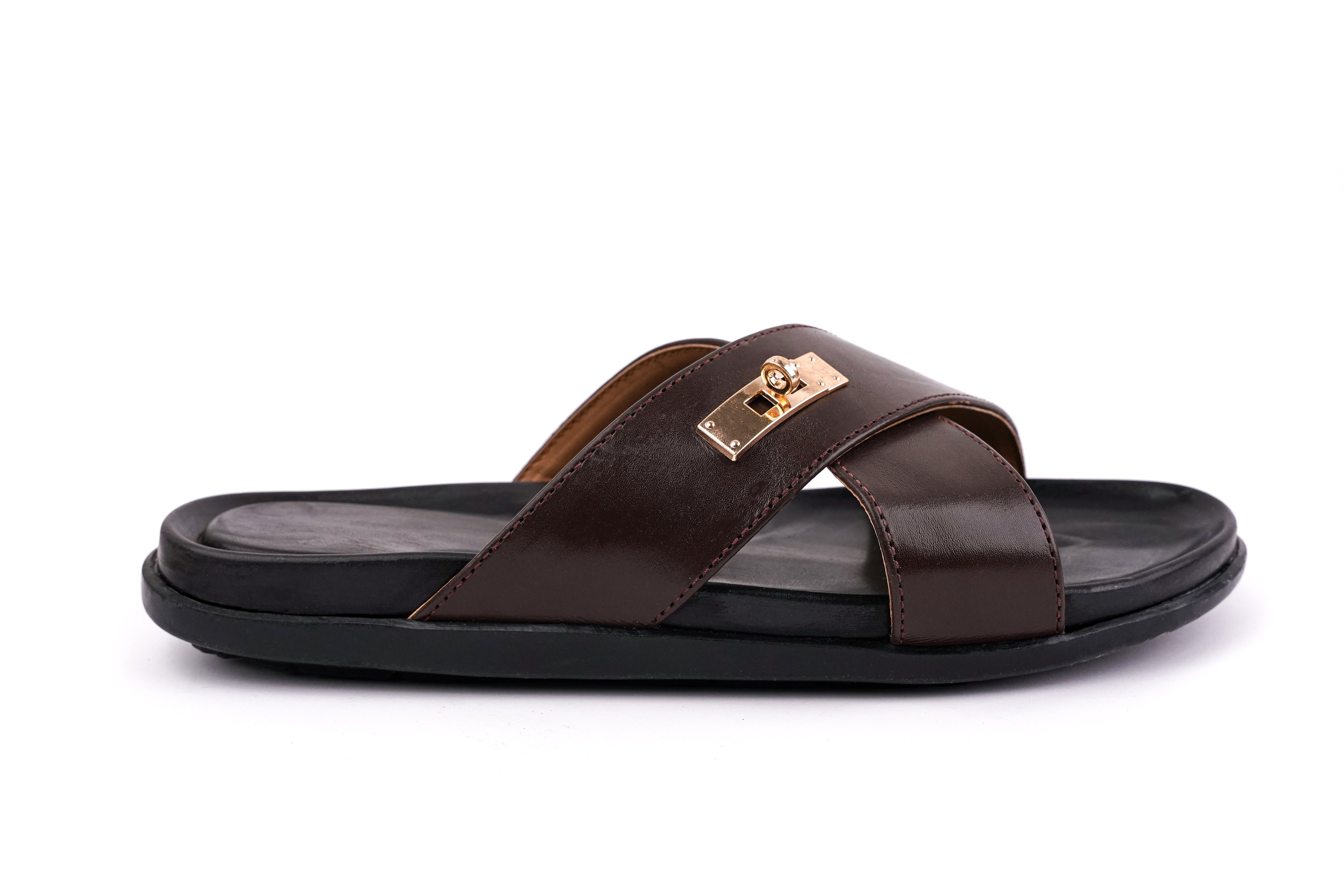 DAÇE Cross-King Series Brown Men Italian cow leather