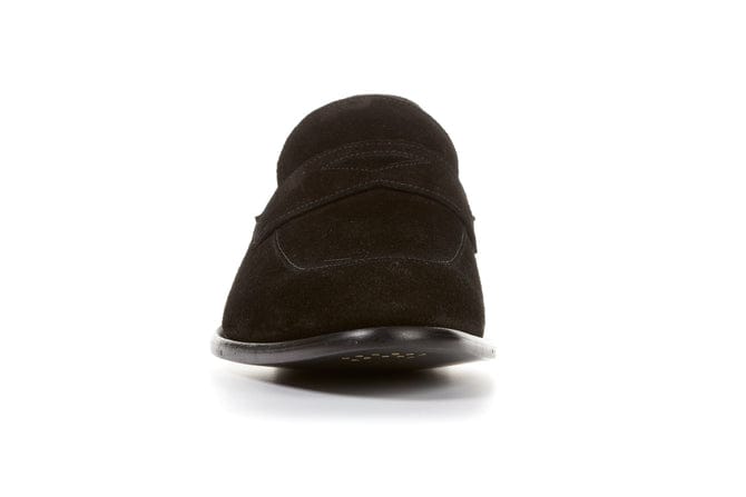 Manim Black Loafers Original Italian cow suede leather