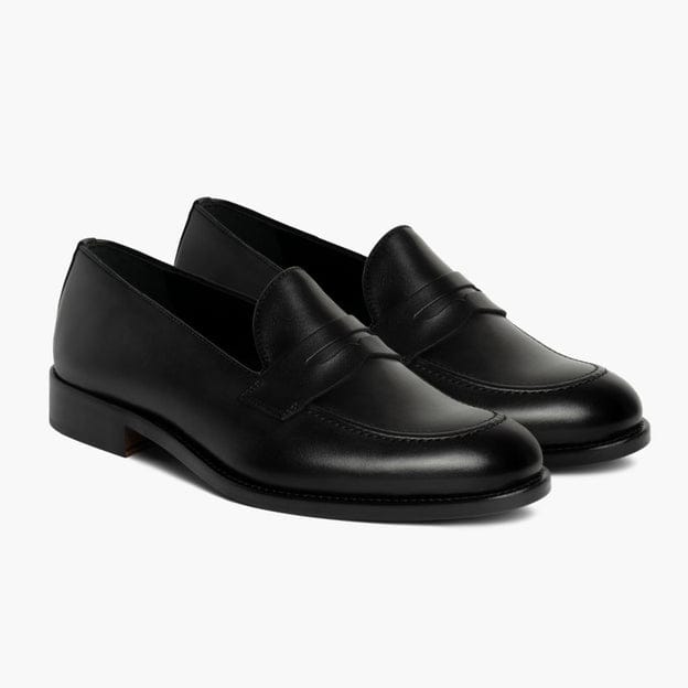 Black Cuff Loafers Italian cow leather