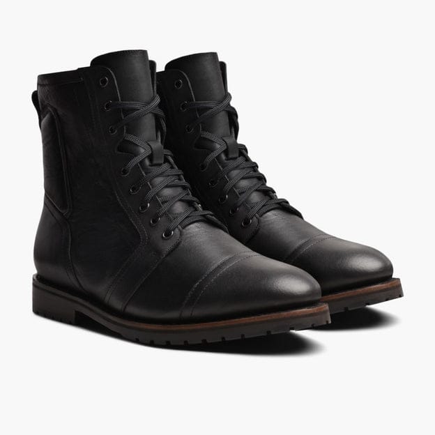 Ghost black fire Italian cow leather Good year welted