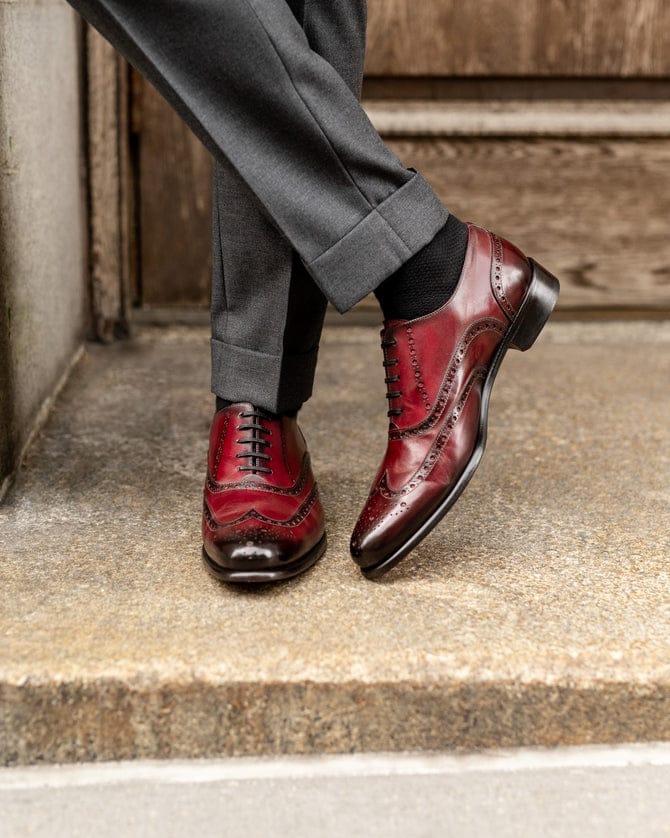 Italian Cherry King Dress Italian cow leather