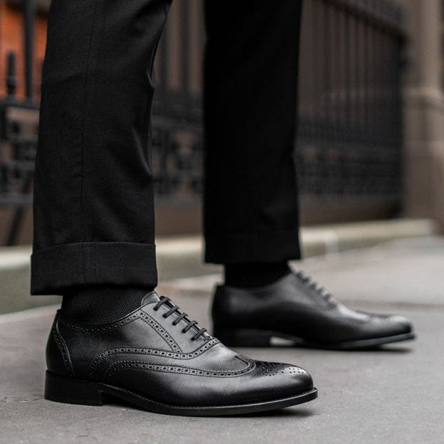 Black King Minister Italian cow leather