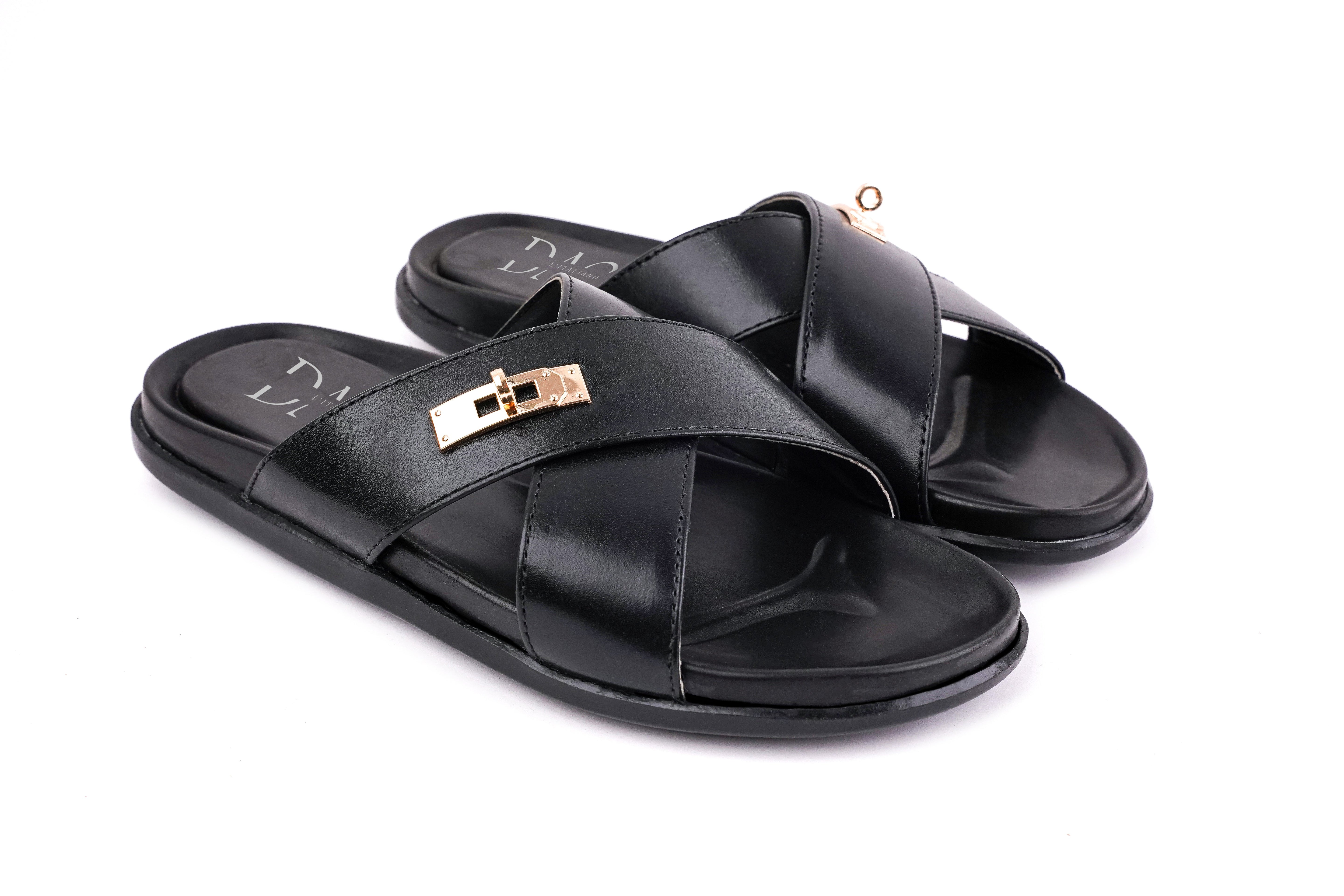 DAÇE Cross-King Series Black Italian cow leather