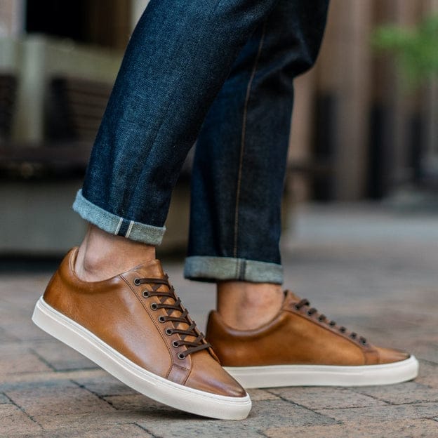 Brown Shaded Sneakers Italian cow leather