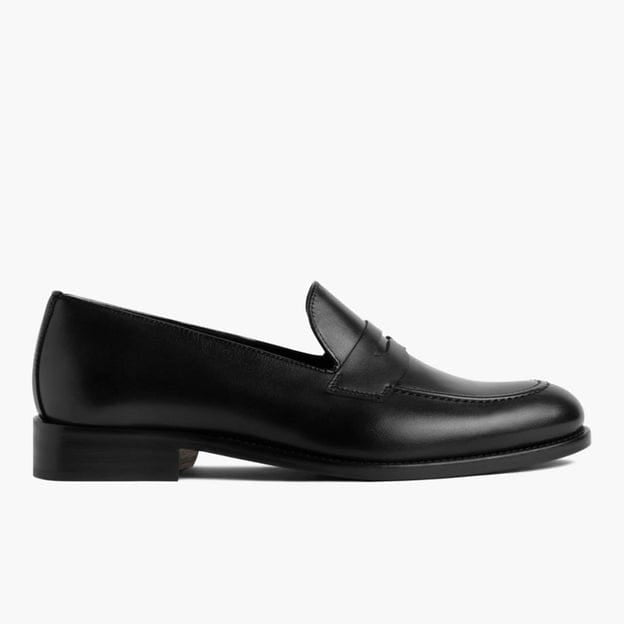 Black Cuff Loafers Italian cow leather