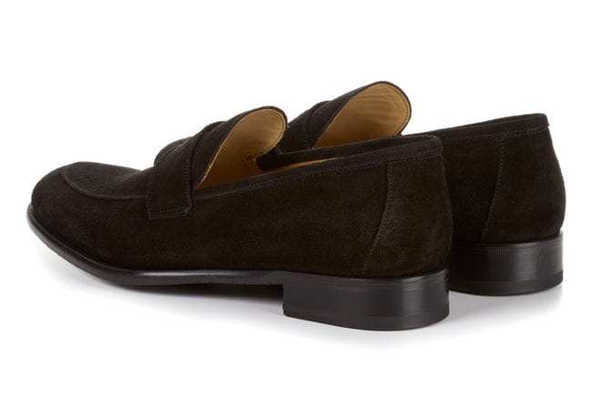 Manim Black Loafers Original Italian cow suede leather