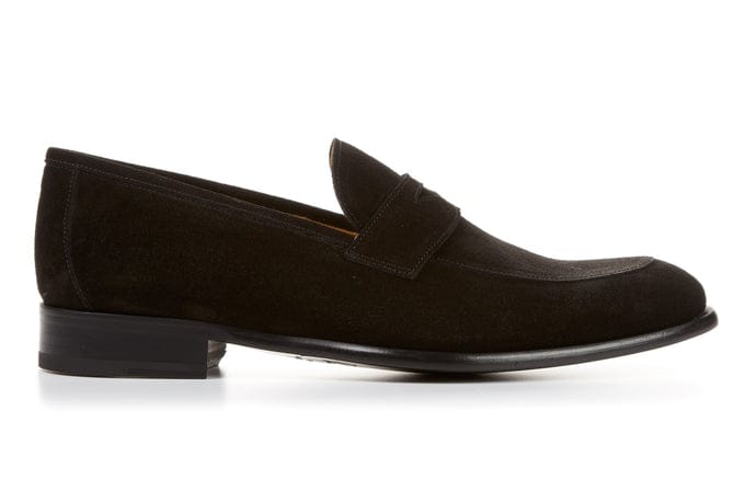Manim Black Loafers Original Italian cow suede leather